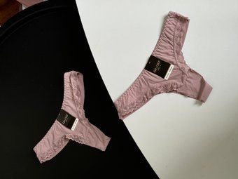 Стрінги безшовні з мереживом, Білий, XL/2XL(до 102 см)
