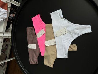 Гладенькі стрінги, Білий, L-XL